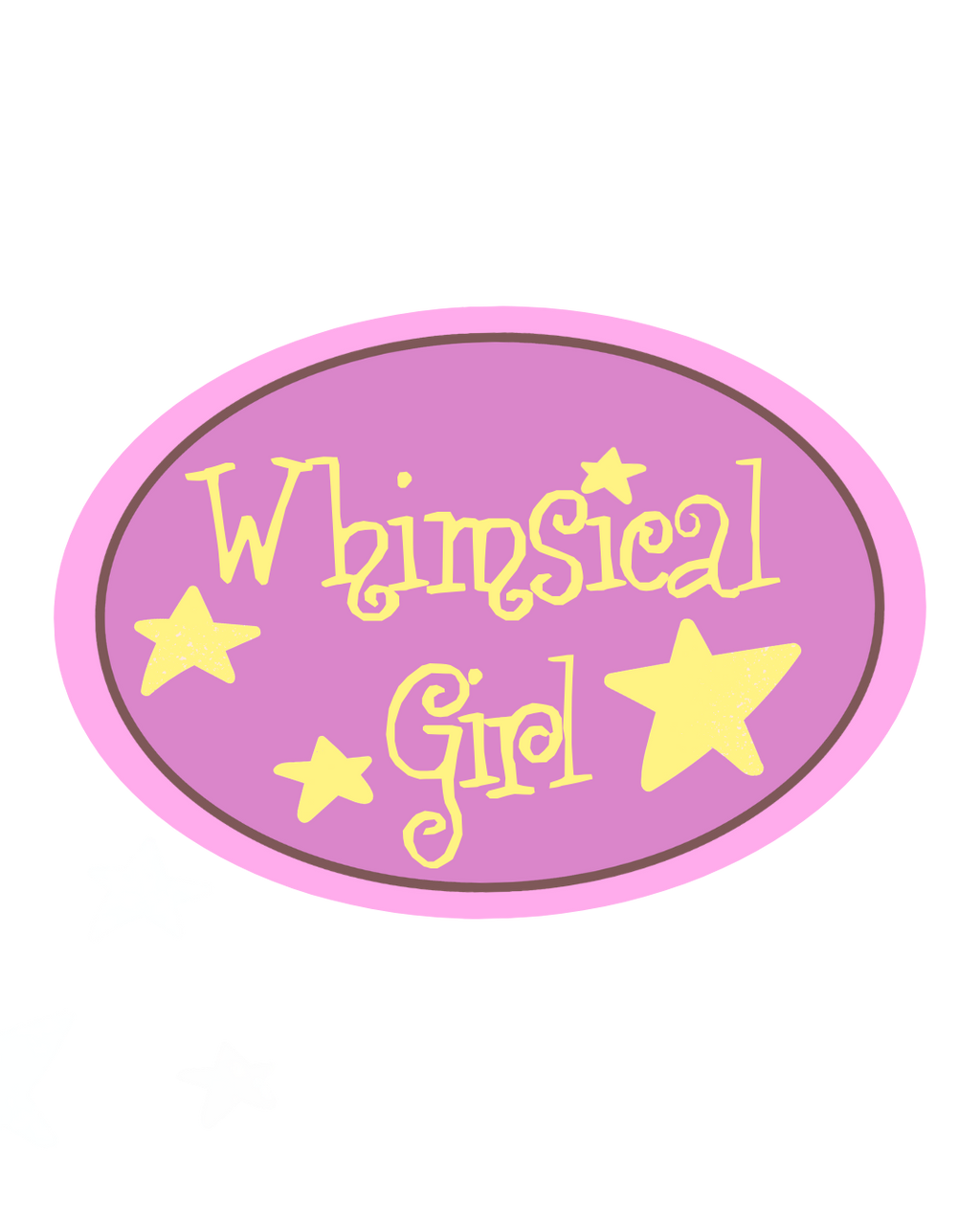 Whimsical Girl Sticker