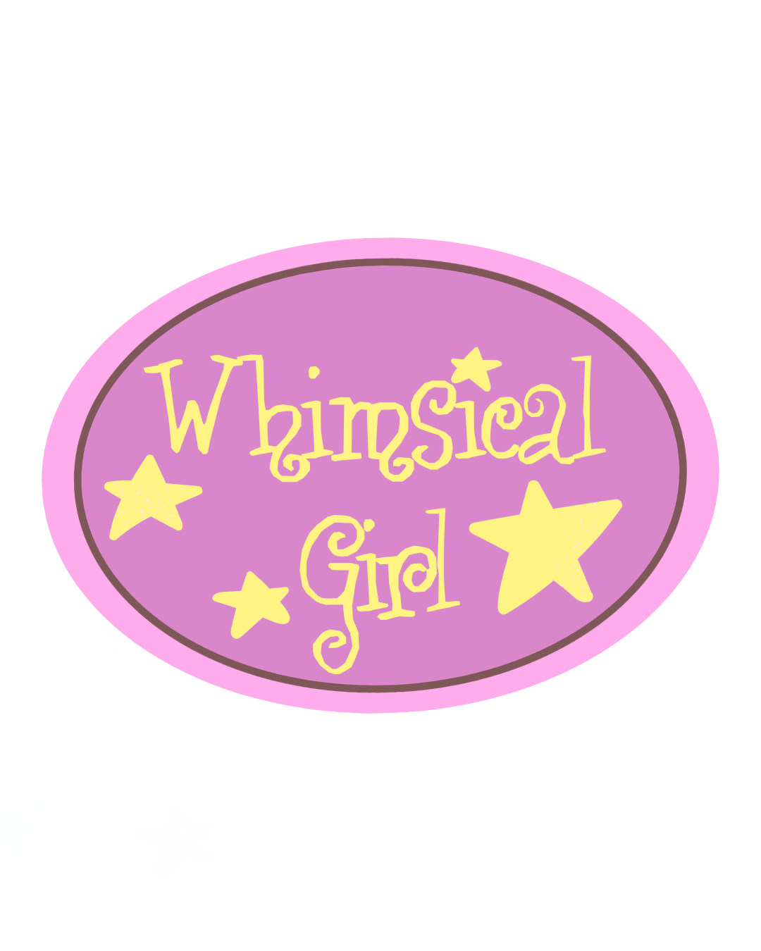 Whimsical Girl Sticker
