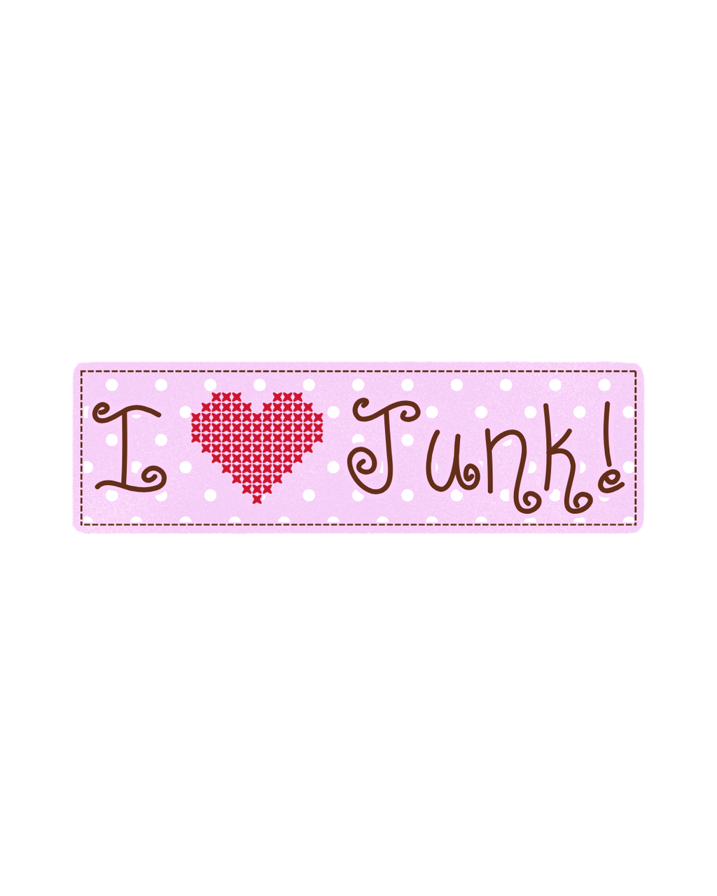 I <3 Junk Sticker