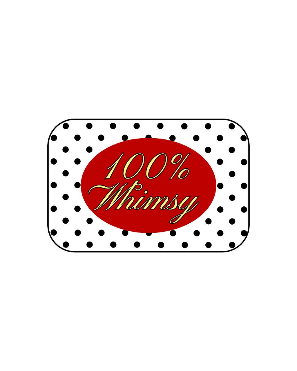 100% Whimsy Sticker