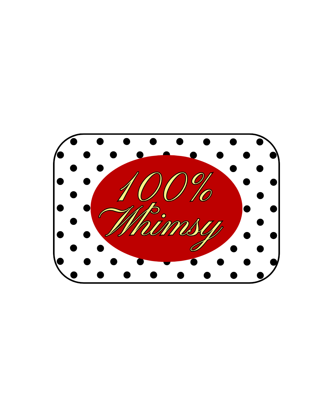 100% Whimsy Sticker