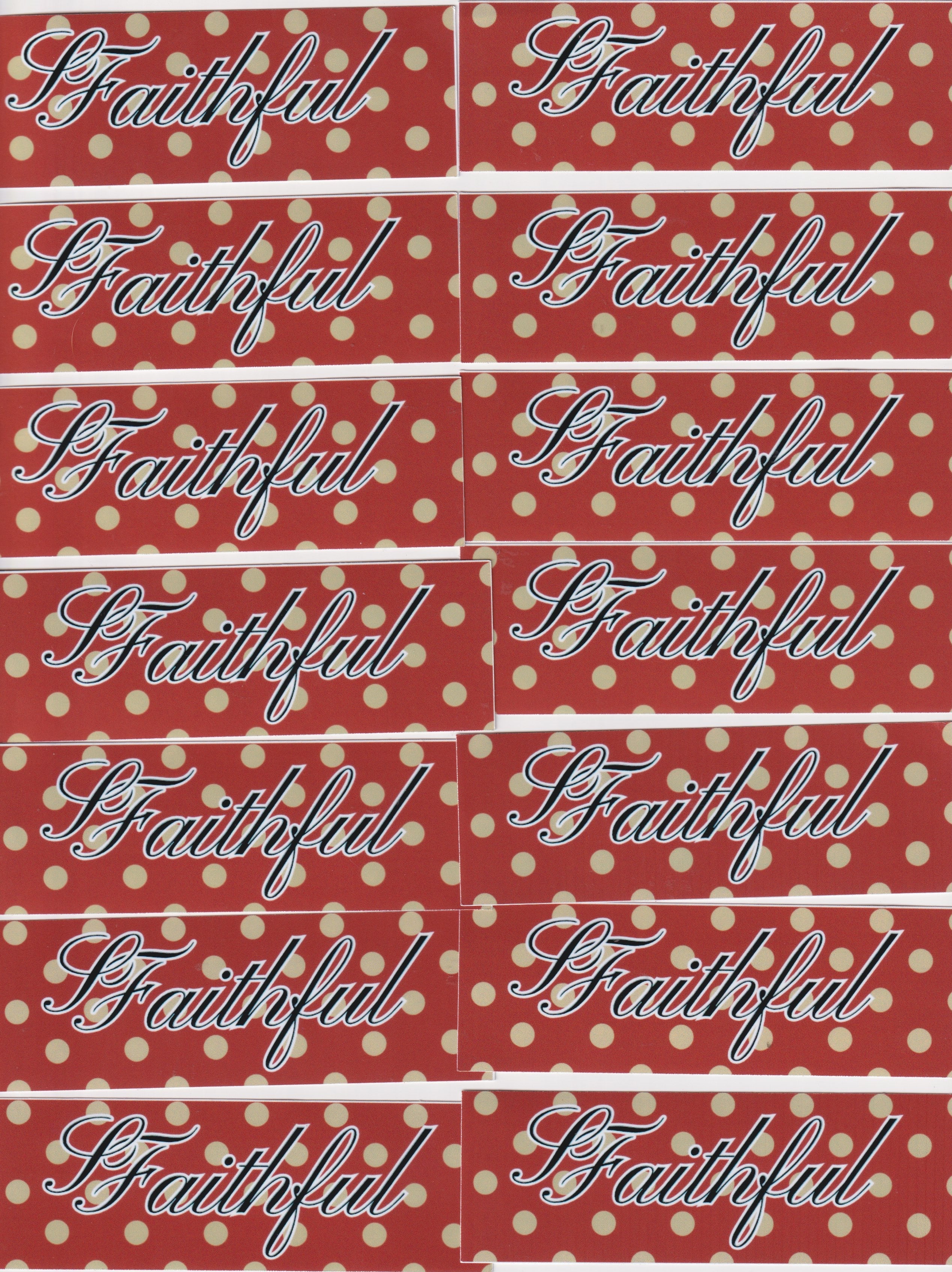 SFaithful Sticker
