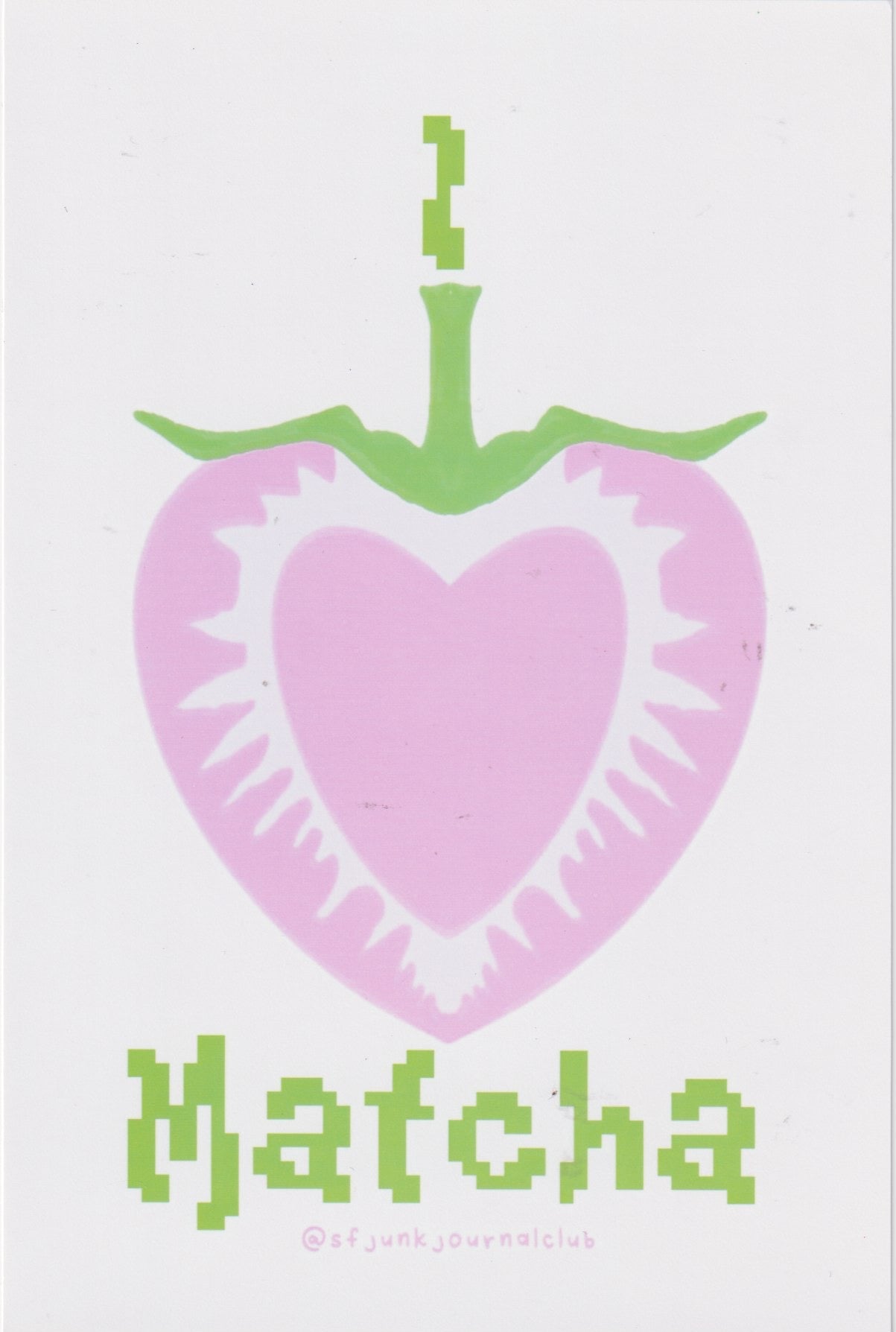 Matcha Strawberry Print