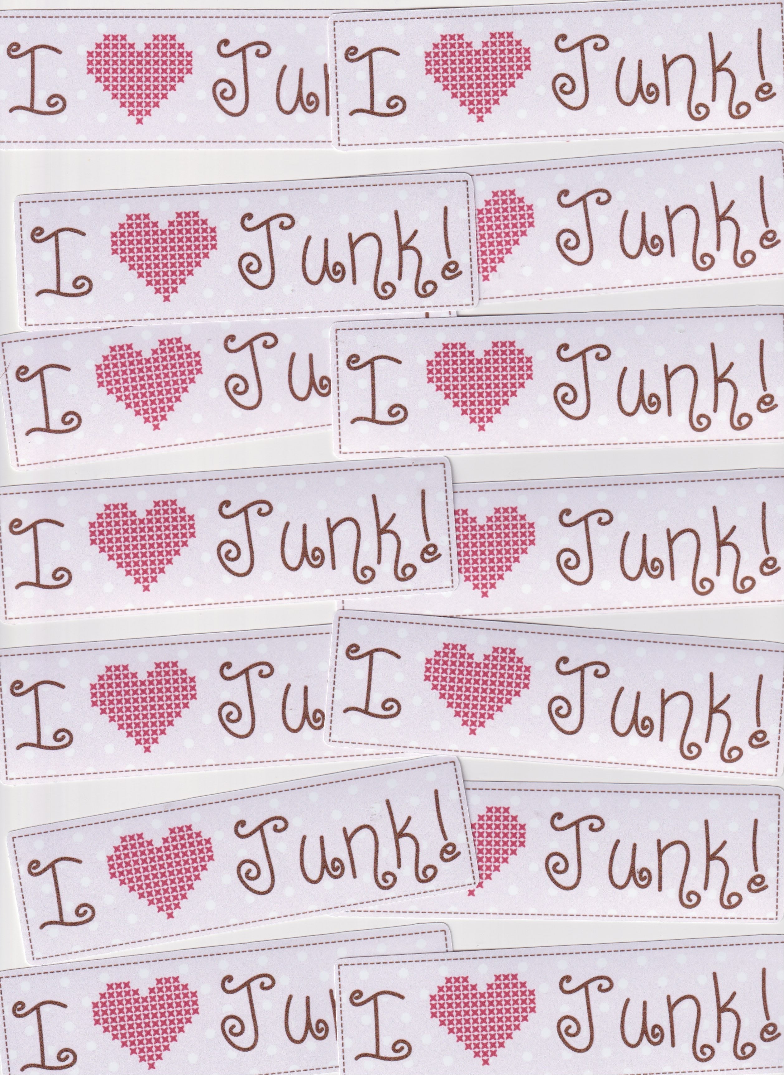 I <3 Junk Sticker