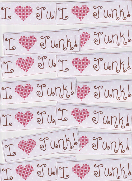 I <3 Junk Sticker